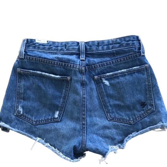Lovers + Friends Jack High-Rise Denim cutoff shorts size 25 - Picture 2 of 10